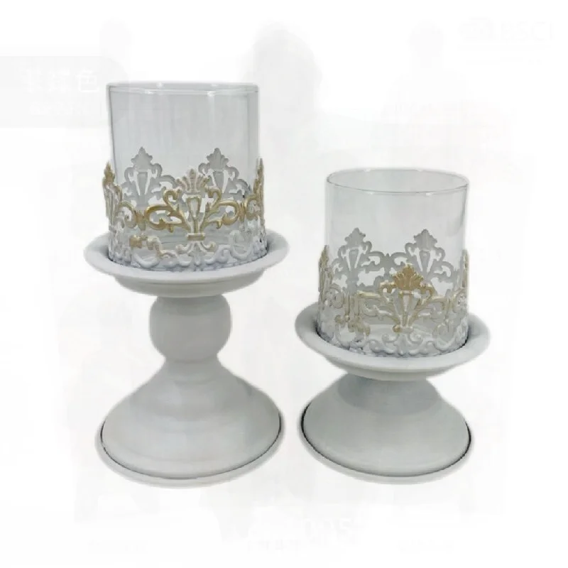 

Amazon Vintage Iron Candle Holder Aromatherapy Cup Candlestick for Candlelight Dinner Home Decor And Shooting Props