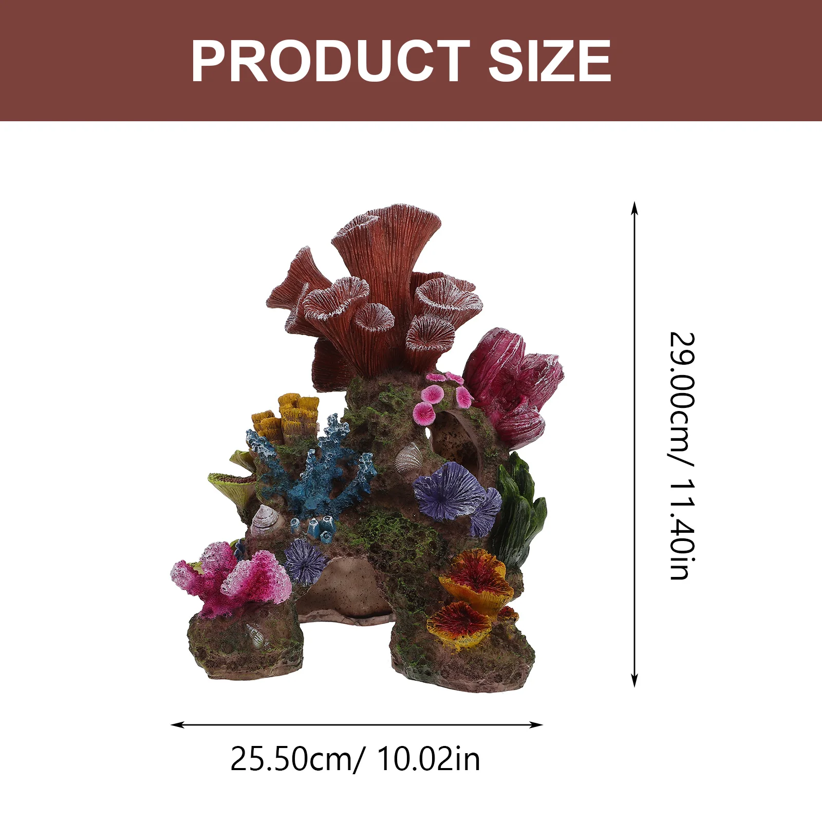 

Artificial Coral Reef Resin Aquarium Plant Ornament Lifelike Fish Tank Landscape Decor Aquarium Plant Decor Resin Craft Ornament
