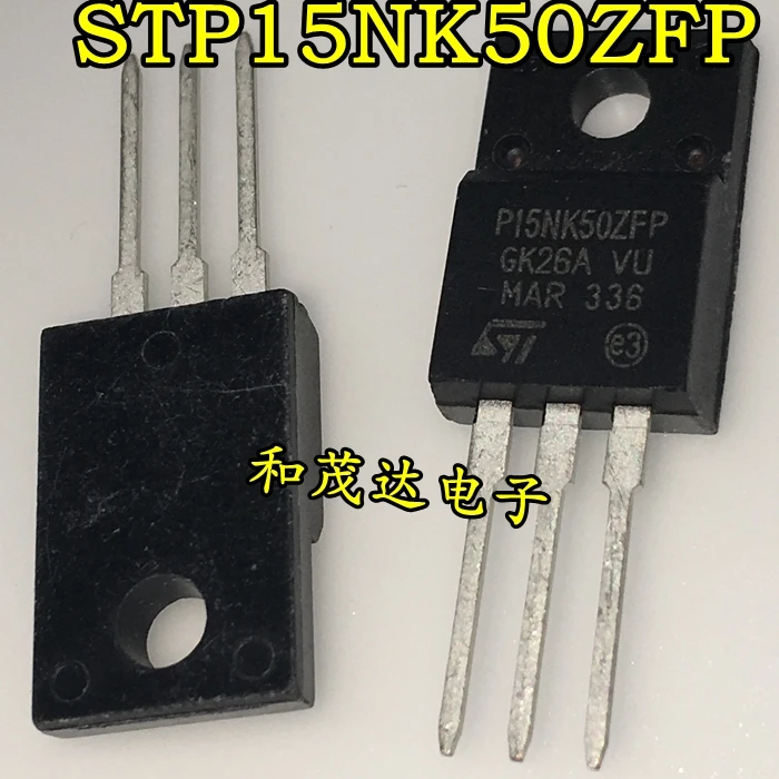 Original 5PCS / STP15NK50ZFP  P15NK50ZFP 500V