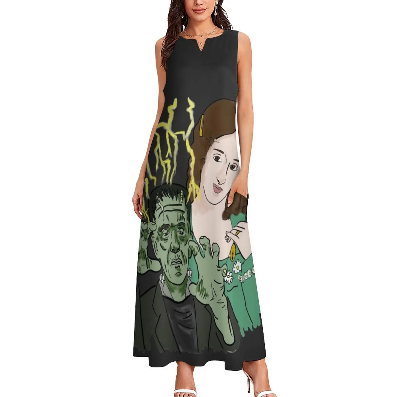 The real Dr. Frankenstein - Mary Shelley Long Dress Women's clothing summer dresses ladies 2025