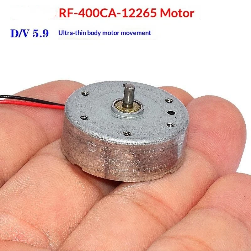 2026 NEW 1PCS High Speed Mini 24mm RF-400CA-12265 6V 11500RPM Round Motor Micro DC For Car AV CD DVD Engine DIY Replacement Part