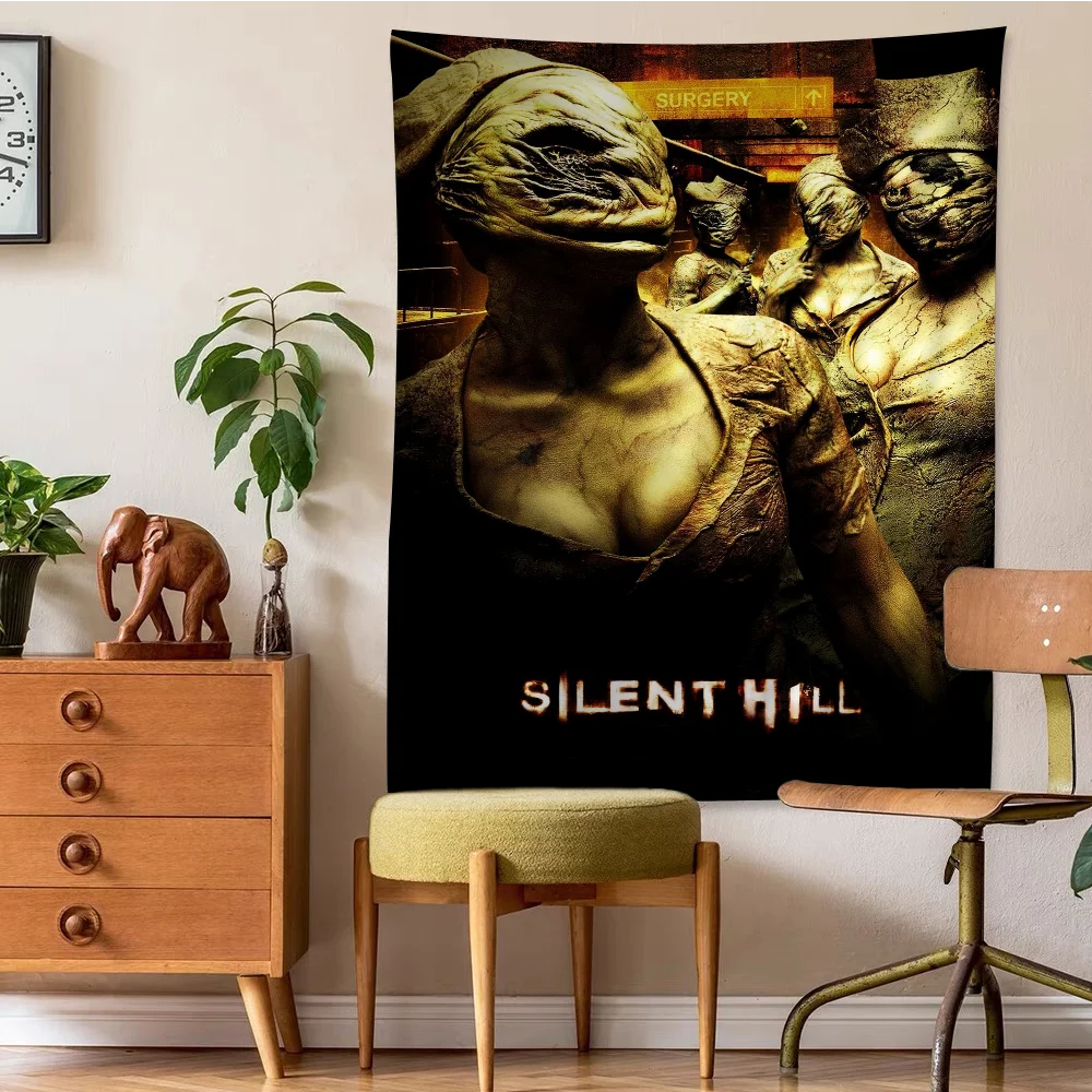 

Classic Movie Horror Thriller Silent Hill Hanging Bohemian Tapestry Indian Buddha Wall Decoration Cheap Hippie Wall Hanging