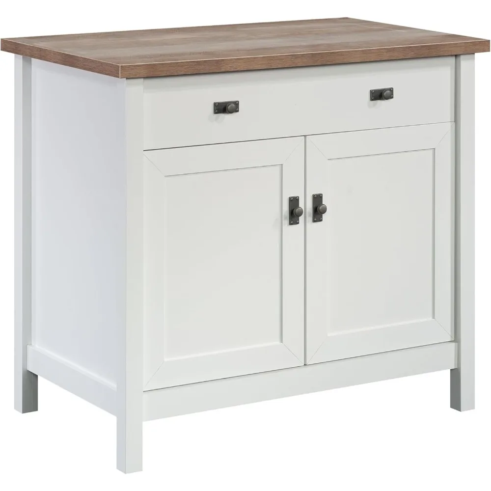 

cottage-style library desk, white