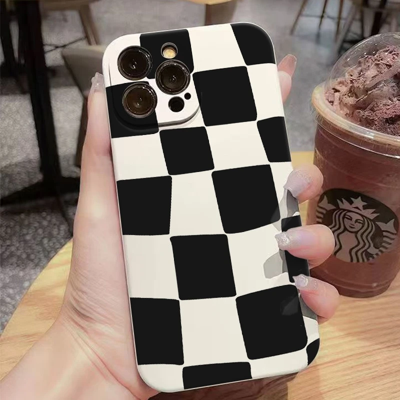 المربعات الملونة نمط طباعة الحالات الهاتف ل Xiaomi Poco F7 F5 F6 X7 X6 X5 Pro 5G M6 X3 F3 للصدمات سيليكون الحلوى الوفير غطاء