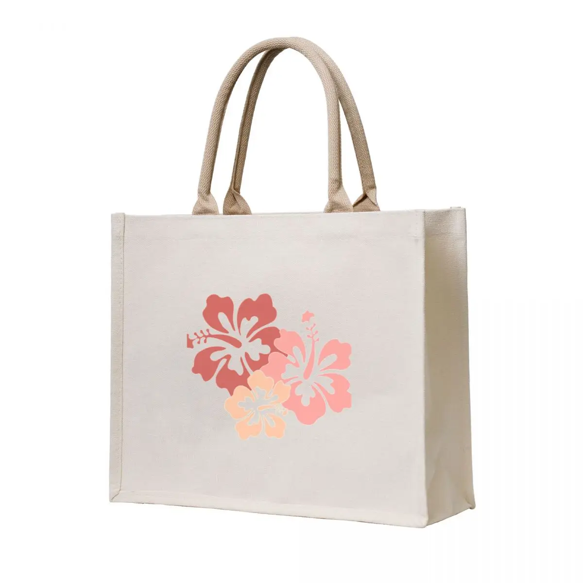 

hibiscus Tote Bag personalized tote bag Customizable tote bag Shopping bags Women's
