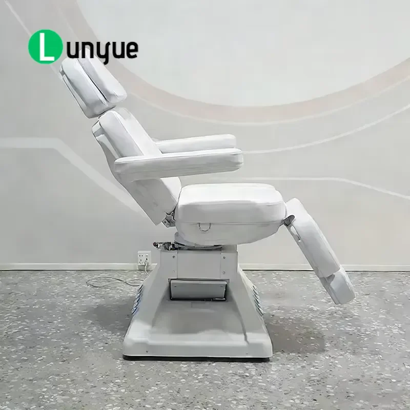 3 Motor Electric Beauty Bed Pedal Control Luxury Massage Table with Rotating Function for Spa Facial Treatment