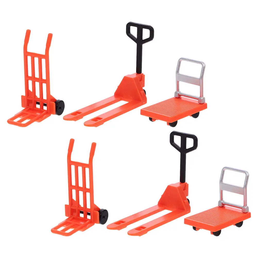 6Pcs Miniature Construction Set Kids Traffic Road Barricade Interactive Play Educational Tools Parking Obstacles Safety view 3