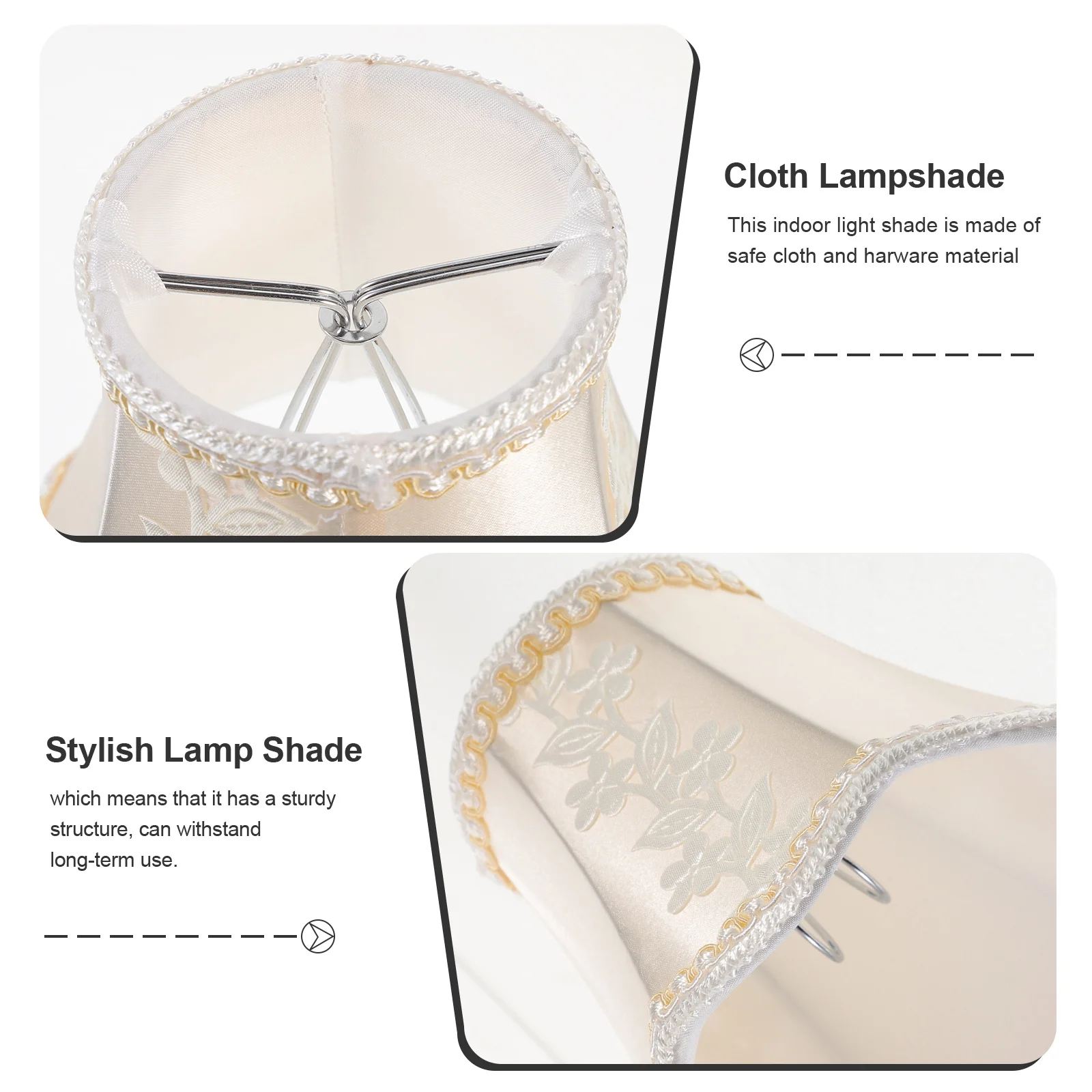 

Leaf Pattern Cloth Lampshade Modern Simple Light Shade for Desk Table Floor Lamp Replacement Decorative Fabric Lamp Cover