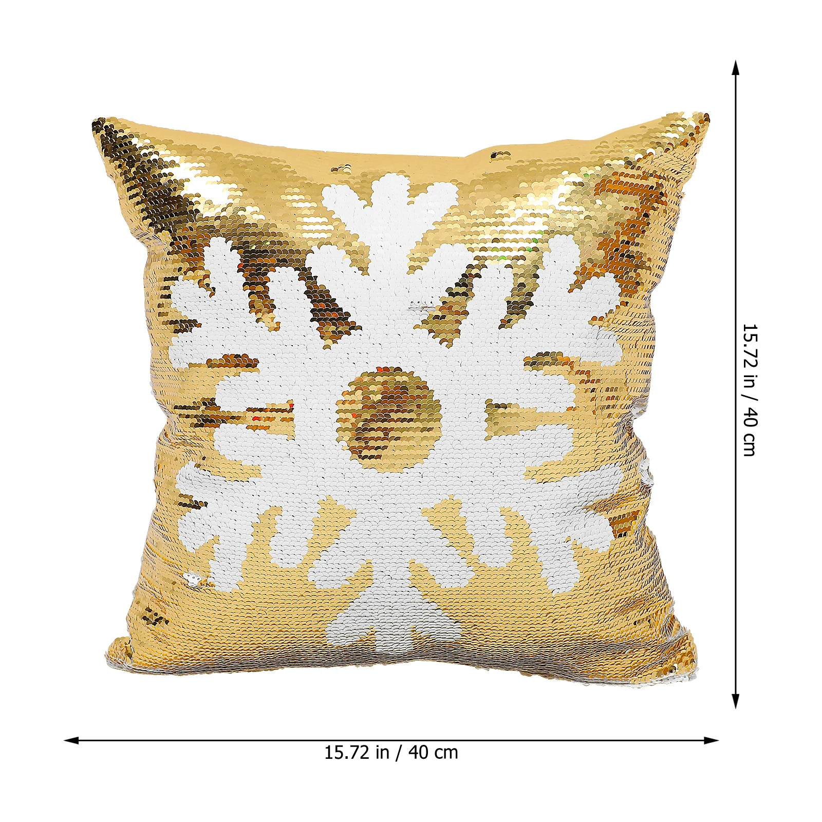 

2Pcs Christmas Snowflake Pillow Covers Sequined Glitter Pillowcase Holiday Decor for Home Sofa Bedroom Office Glitter Pillowcase