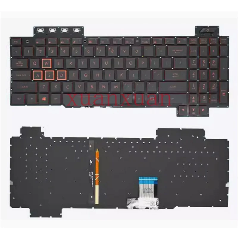 NEW FOR ASUS FX95G FX95D FX505 FX86G FX86F Laptop US Keyboard no Backlit