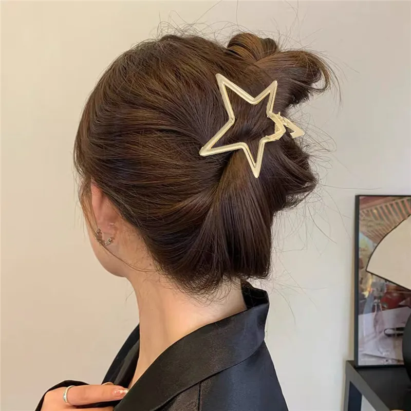 Hohlstern-Haarklammern Süßer Cooler Charme Trendige Haarspangen für Frauen Mädchen Y2k Haaraccessoires Stilvolle Haarnadeln als Geschenke