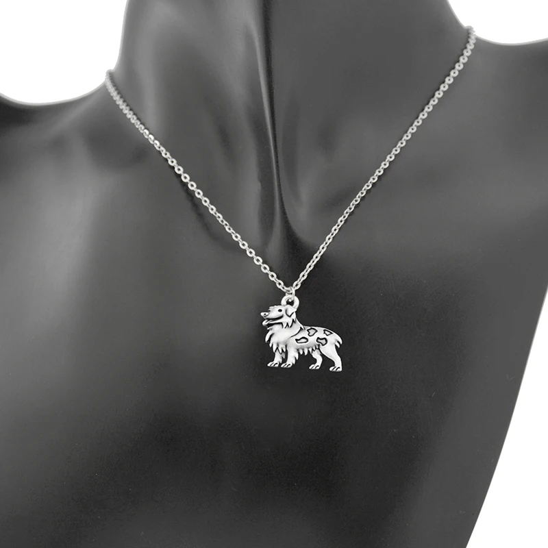 New Jack Russell&Australian Shepherd Pendant Dog Necklace Women Men Jewelry Boho Stainless Steel Chains Lover Choker Party Gift