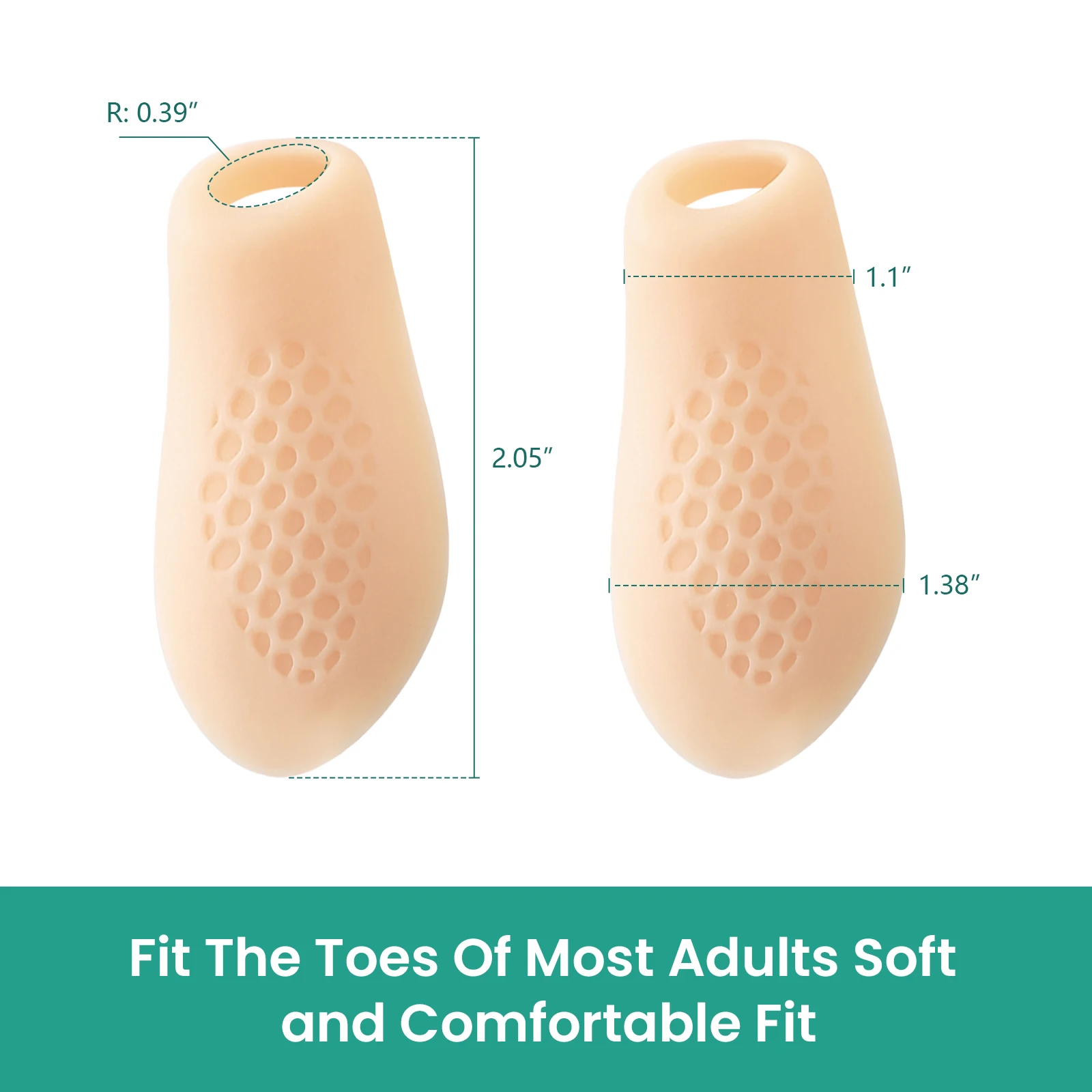 

2Pcs Sumifun Gel Toe Protector Bunion Corrector Pads Toe Spacers Separators Hallux Valgus Straightener Feet Adjuster Pedicure