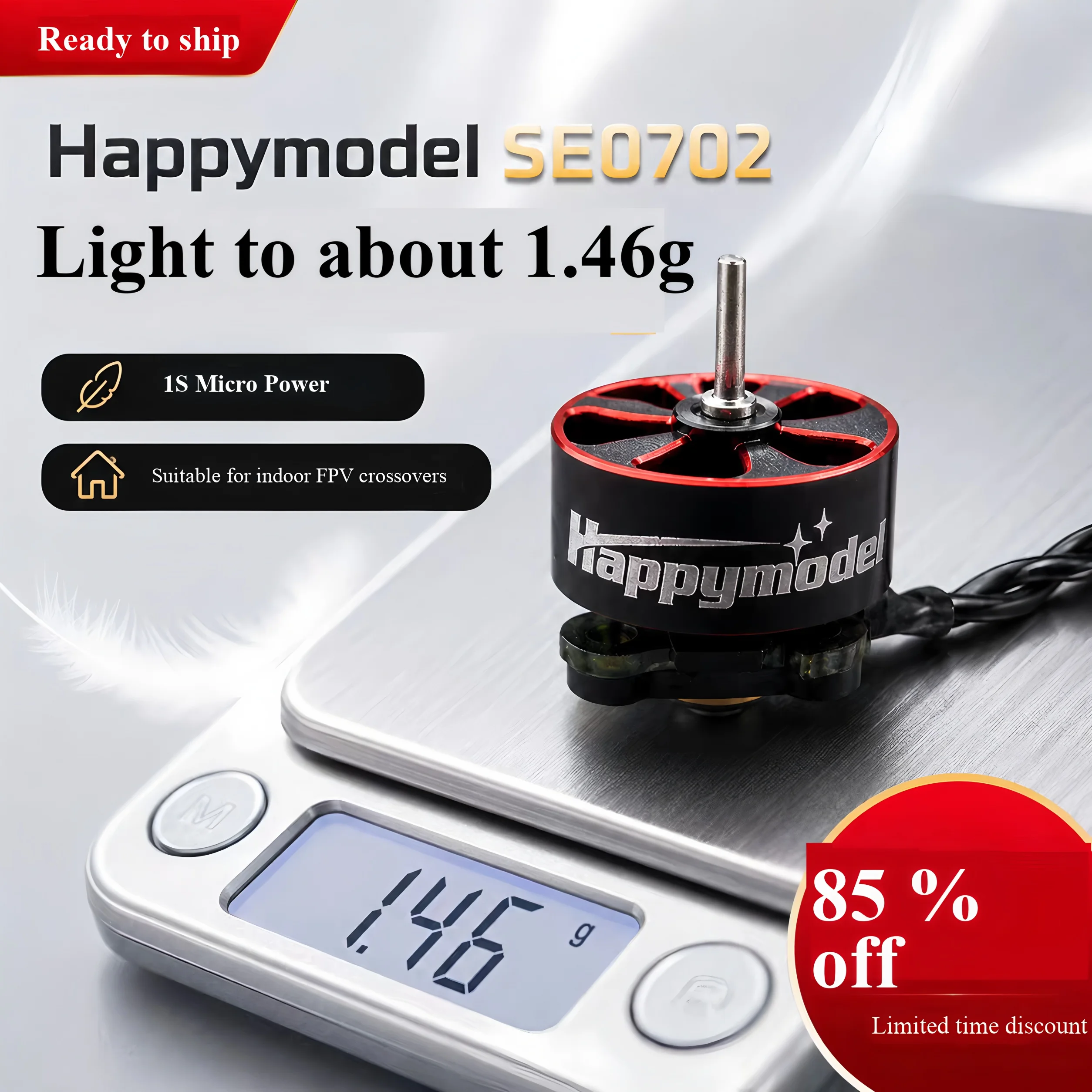 2/4PCS HappyModel SE0702 28000KV 26000KV 2300KV 1S Brushless Motor for RC FPV Freestyle 65mm 75mm Tinywhoop Drones Mobula6 ELRS