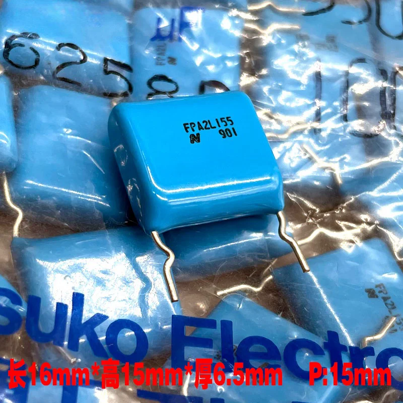 

10PCS Nitsuko CBB 155 1.5uf 1u5 550v 450v copper pin high-frequency thin film capacitor