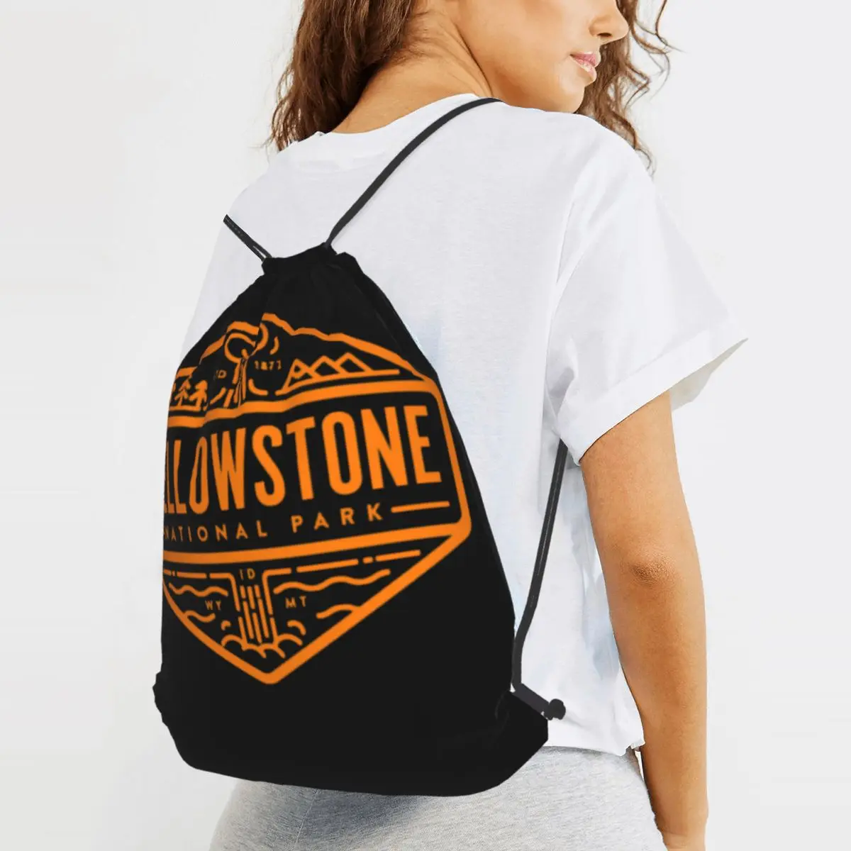 Yellowstone Quick Dry Dutton Ranch Backpacks Portable Drawstring Bags Shoes Bag Book Bags for Man Woman Students