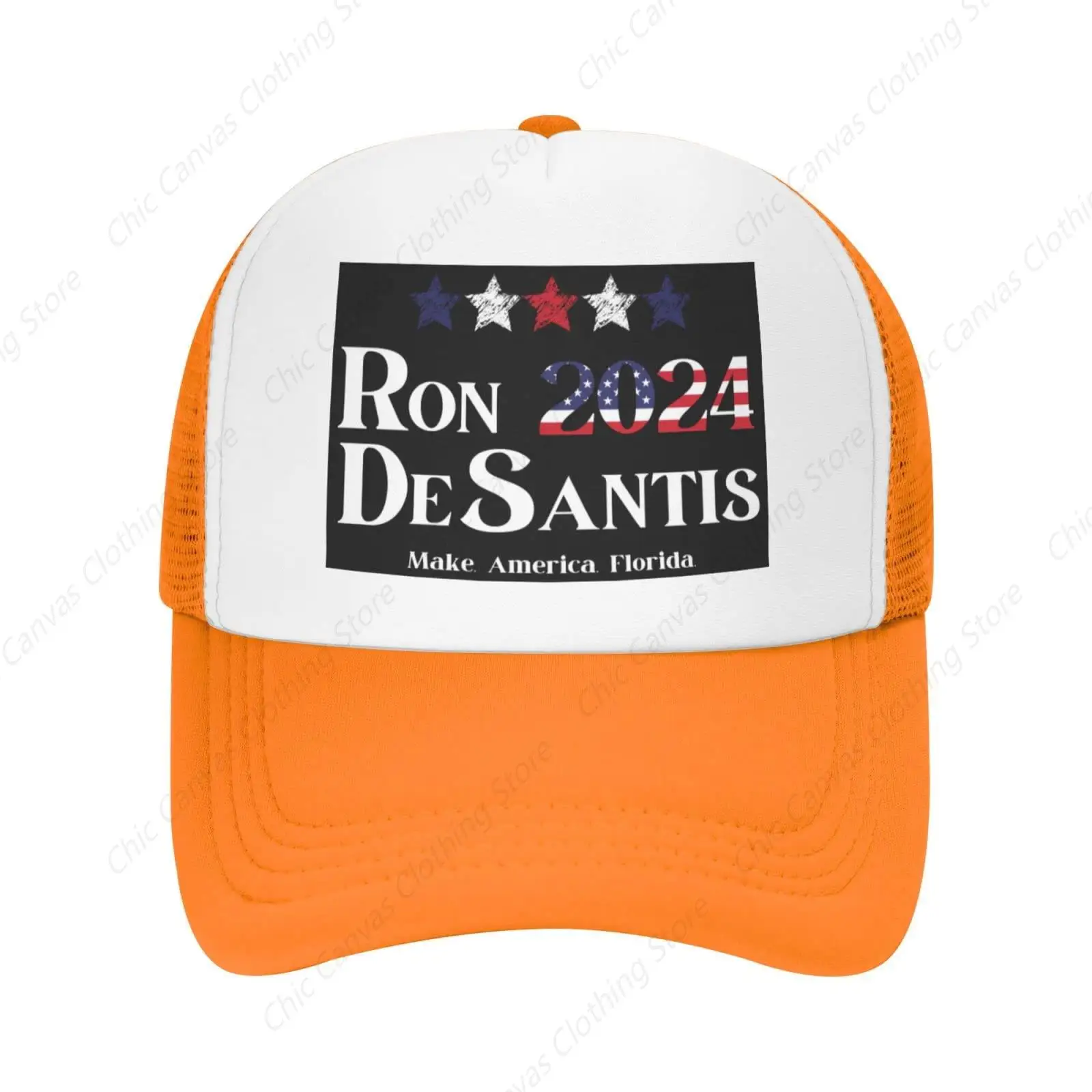 

Ron Desantis Gifts Unisex Mesh Trucker Hat Unisex Baseball Hat Summer Adjustable Sunshade Hat Hip Hop Streetwear Truck Hats