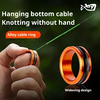 1pc/2pcs Alloy cable ring Fast line cutting Anti-slip Protect hands/fishing reel Tighten the leader knot fishing tools