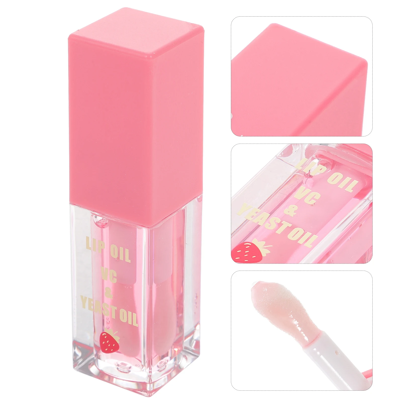 フルーティーリップグロスプラスチック保湿液体口紅鏡面ガール化粧品イチゴ風味ロングウェア