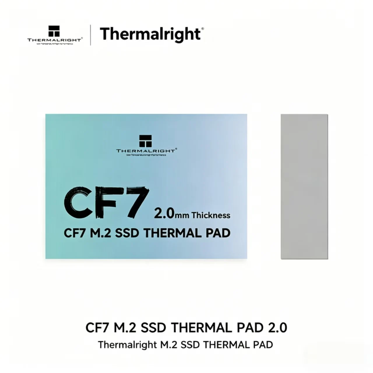Thermalright CF7 M.2 Thermal Pad 12.9W/mK  22x70x2.0mm SSD Heatsink Silicone Pad for M.2 2280 NVMe SSD Cooling