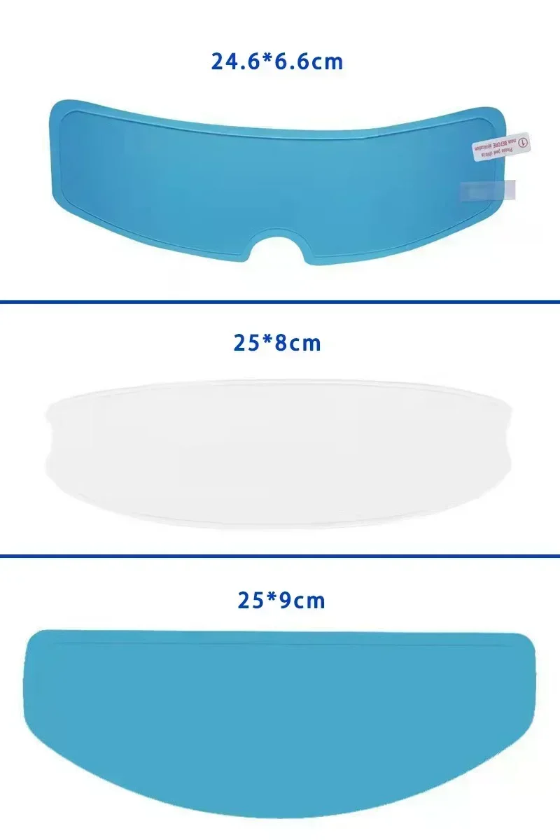 1/4 Stück Motorradhelm Klare Schutzfolie Anti-Beschlag Anti-Regen Folie Nano-Beschichtung Aufkleber Motorradhelm Zubehör – Detail 11