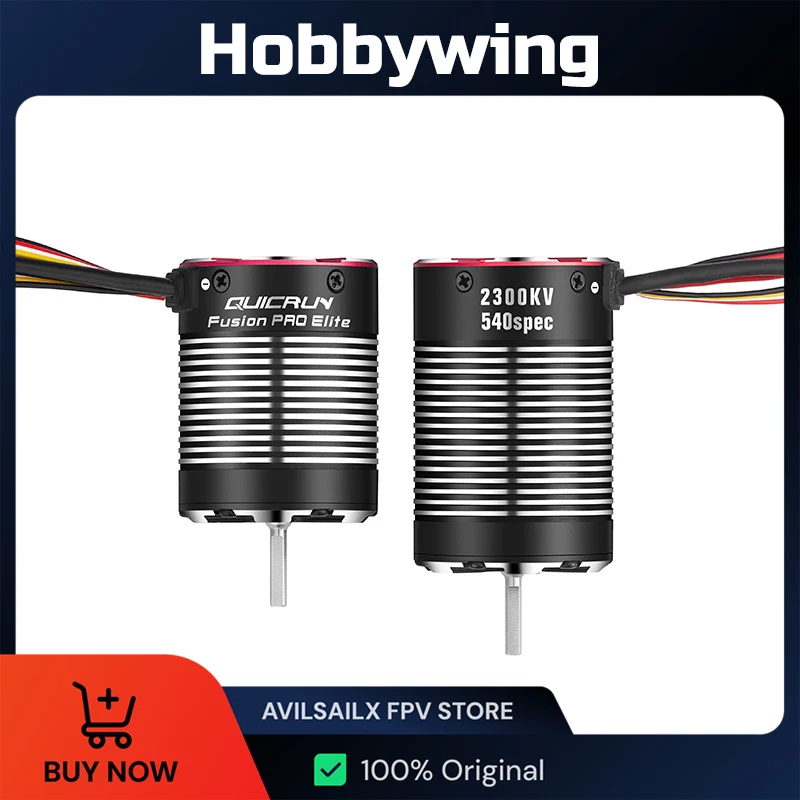 

Hobbywing QuicRun Fusion Pro Elite 2300KV Водонепроницаемый бесщеточный гусеничный двигатель 2 в 1 для радиоуправляемого автомобиля, грузовика, автомобиля для ползания, радиоуправляемые инструменты
