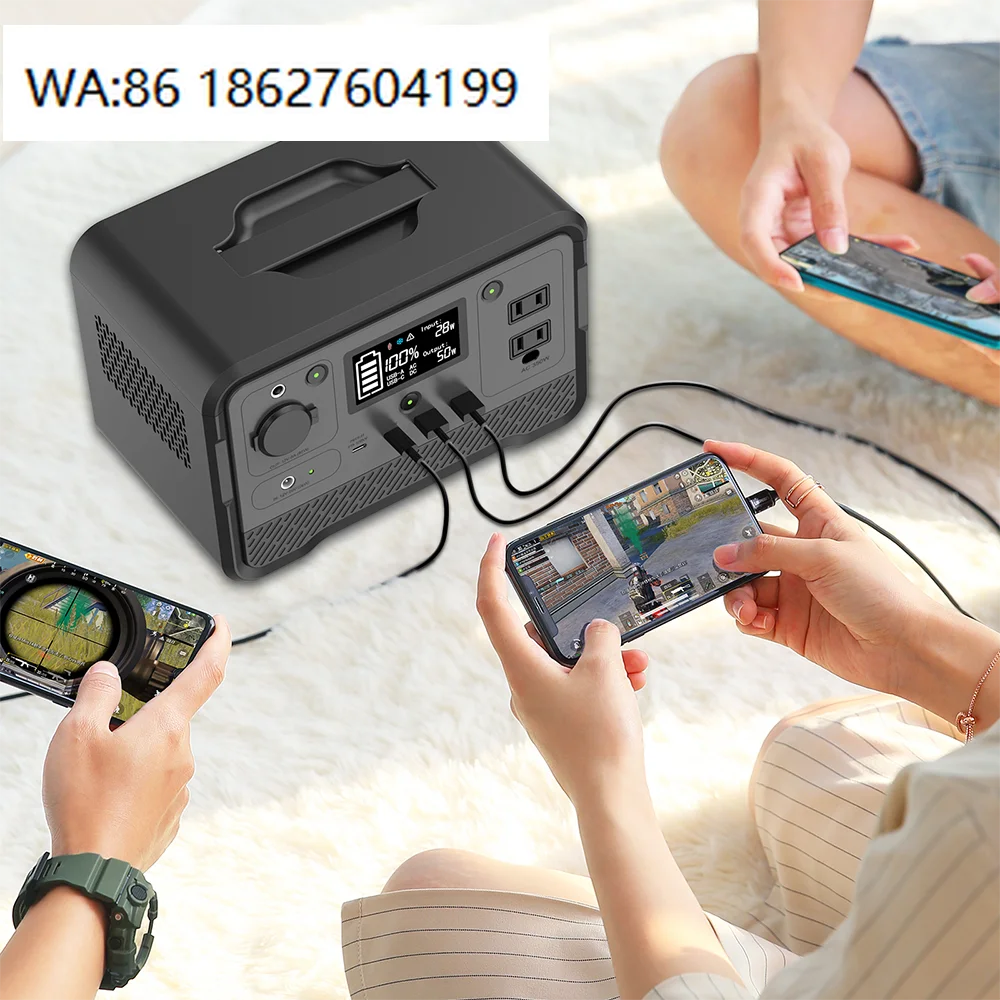 5000W 7.6kWh Off Grid Solar Generator, LiFePO4 Battery Storage System, Home Outdoor Emergency Backup Power
