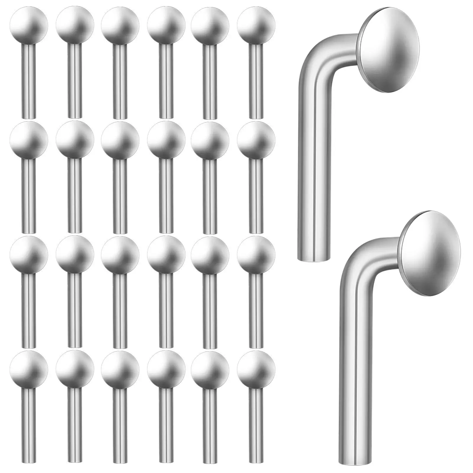 

100 Pcs Pallet Rack Drop Pin Racking J Bolt Clips Clothing Safety Storage Shelves Heavy Duty