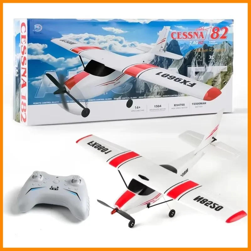 New Fx9601 Rc Plane 2.4ghz 4ch Epp Foam Rtf Airplane Outdoor Remote Control Glider Fixed Wingspan Aircraft For Children Gift