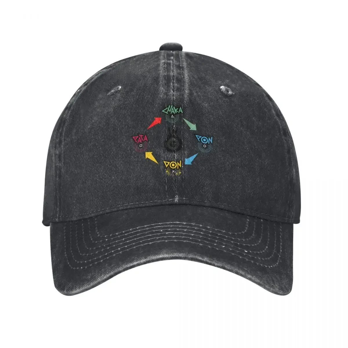 

Patapon Drum Baseball Cap black Visor Golf Mens Hats Women's