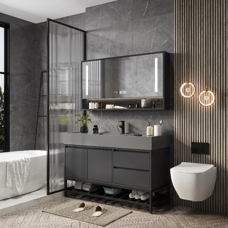 

n Роскошный безопасный шкаф для ванной комнаты Экономия места Узкие ящики Роскошный шкаф Дезинфицирующий шкаф Перегородки Мебель n