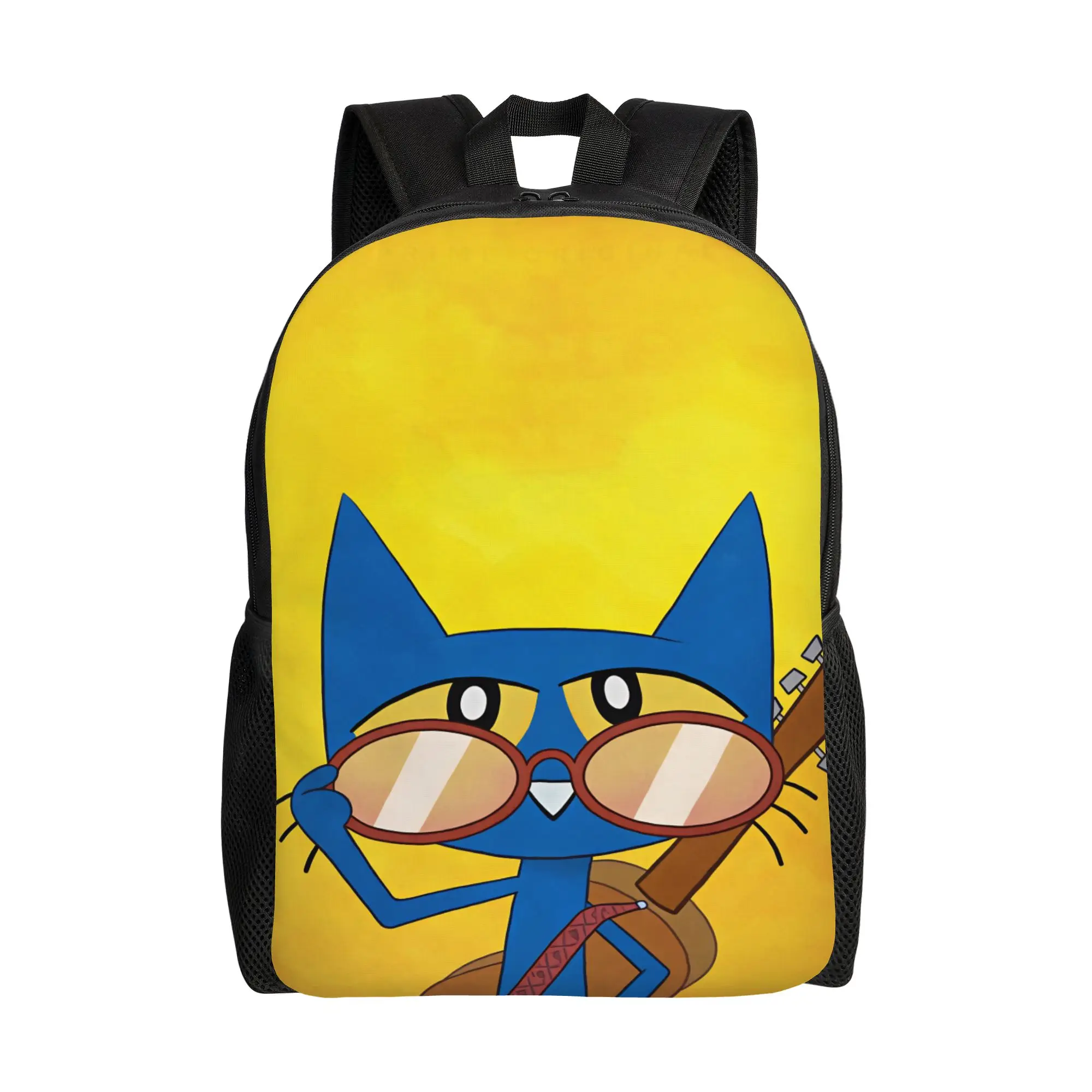 Pete The Cat  Backpack  University Backpacks Male Colorful Lightweight High School Bags Cool Rucksack