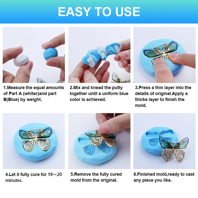 قالب معجون من السيليكون - دائري بتصميم فراشة وزهور، مثالي لإنشاء الحرف اليدوية والديكورات المعقدة، ومستلزمات الصياغة #6