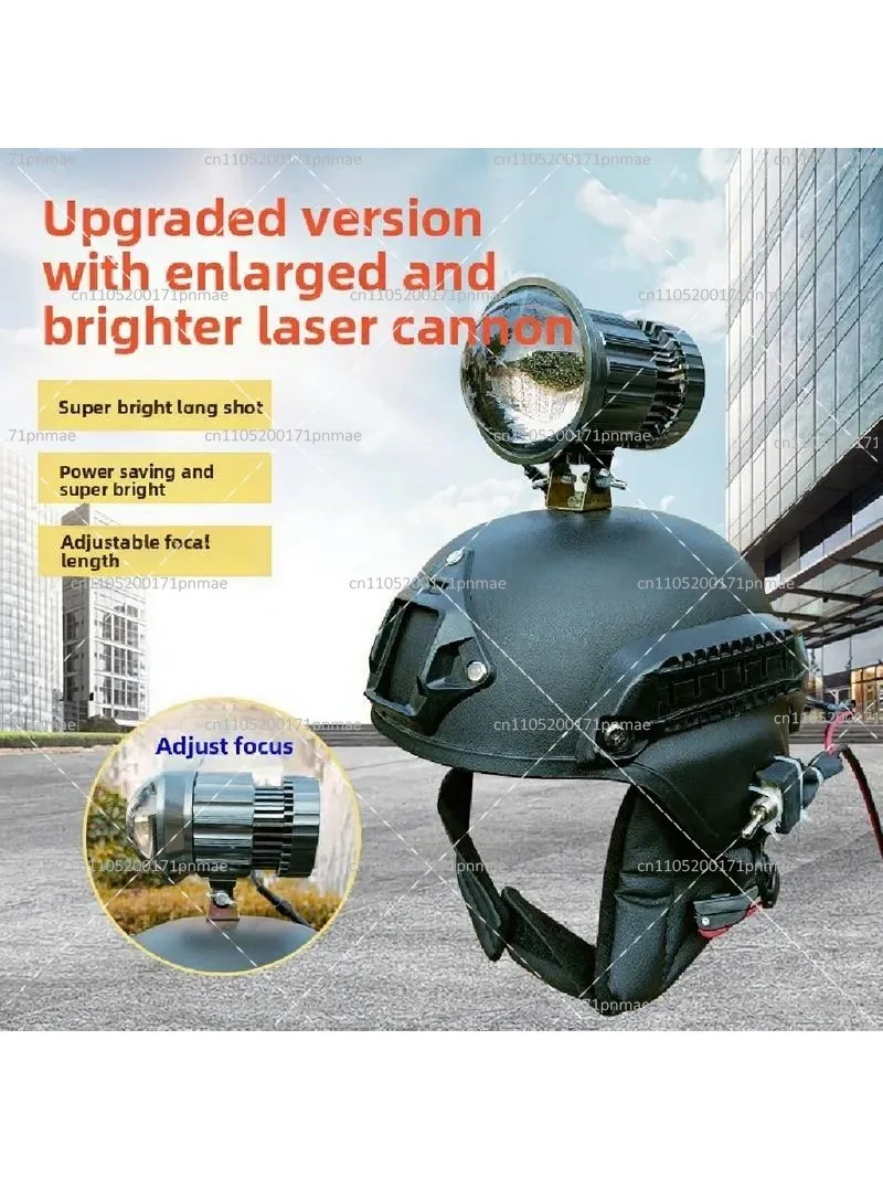 12V Head-Mounted Xenon Headlight, Super Bright Long-Range, Adjustable Focus, External Battery for Outdoor Use