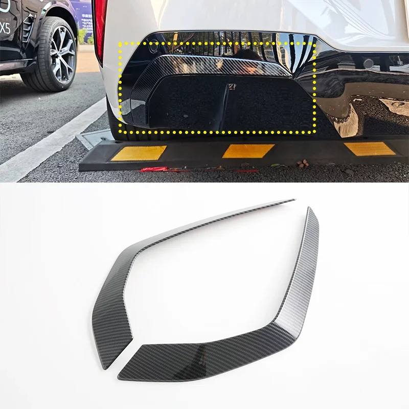 

For BMW X3 G45 2025+ Front Rear Bumper Lamp Wind Knife Cover Trim Retrofitting ABS Carbon Fiber Exterior Accessories