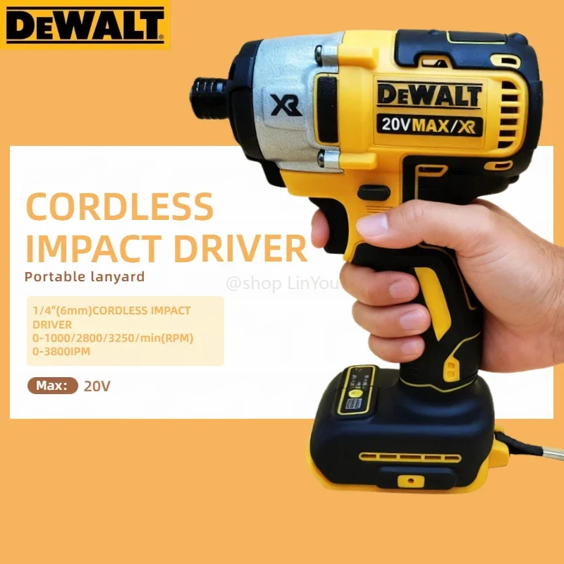 

Бесщеточный ударный гайковерт Dewalt DCF887 205 Нм, аккумуляторная отвертка, ударная дрель для аккумуляторов Dewalt 20В