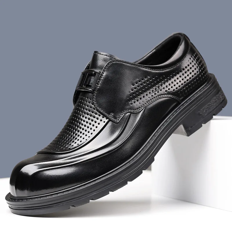 

Весенне-летние мужские туфли из коровьей кожи Hallow, однотонные модные повседневные свадебные туфли, мужские британские дизайнерские модельные туфли, мужские туфли