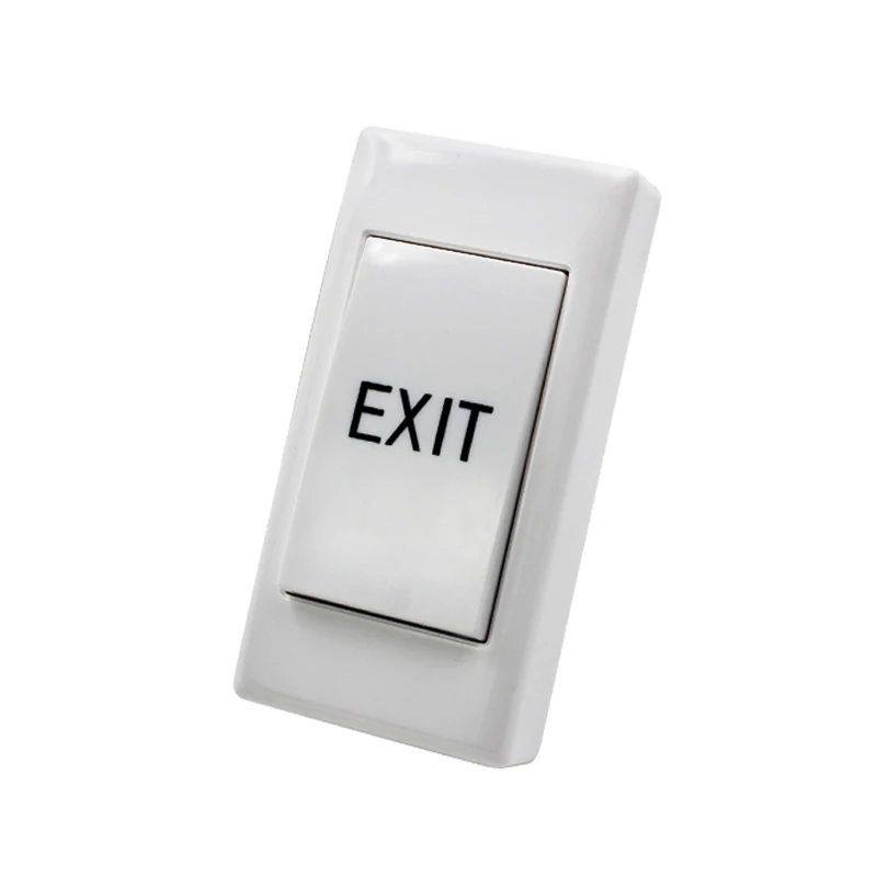 NO NC COM Surface Mount Plastic Push Lock Release Switch Door Access Control System Exit Button Exit Switch