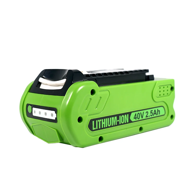 

40V 2.5Ah 2500mAh Rechargeable Li-ion Battery， For Greenworks 40V Power Tools 29462 29472 29282 Power Tools Batteries