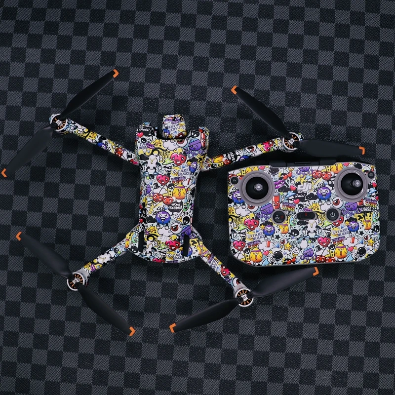 Naklejki pcv dla DJI Mini 3 Drone skóry całego ciała pilot naklejki odporna na zarysowania wodoodporne kolorowe folia zabezpieczająca przed zarysowaniem — zdjęcie produktu 2