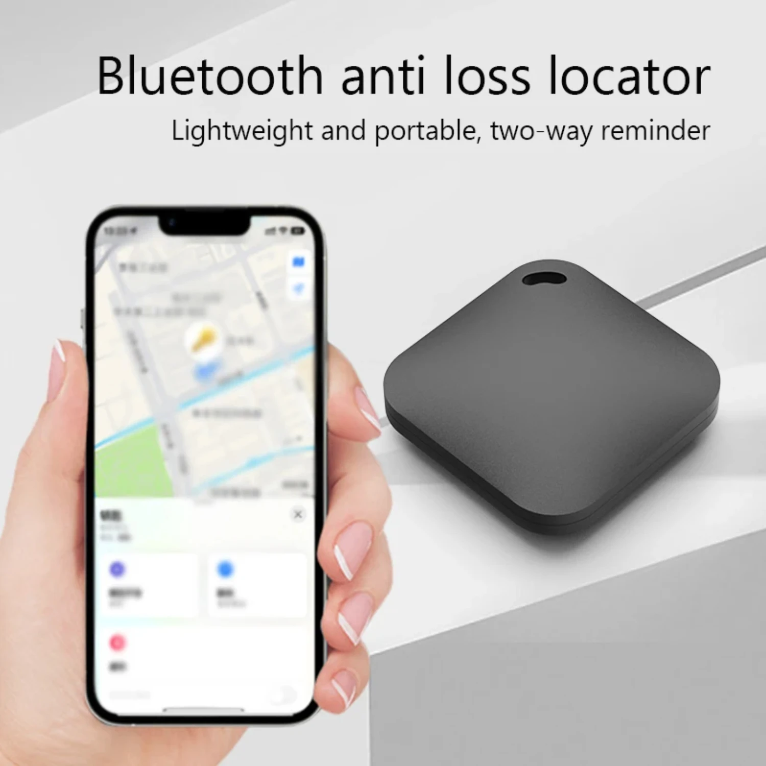 Smart Bluetooth GPS Tracker Work with  Find My APP ITag Anti Lost Reminder Device MFI Rated Locator Car Key Pet  Finder