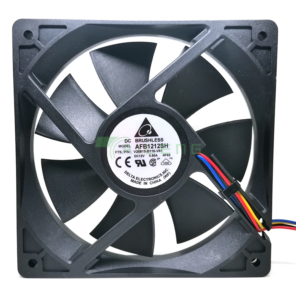 Delta fan AFB1212SH 12CM 120MM 1225 12025 120 * 120 * 25MM 12V 0.80A Cooling Fan Good Quality