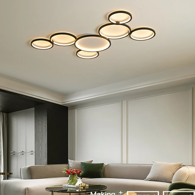 Modern living room LED ceiling lamps bedroom ceiling lamp hotel ring lighting ceiling lights home decoration lamp wholesale