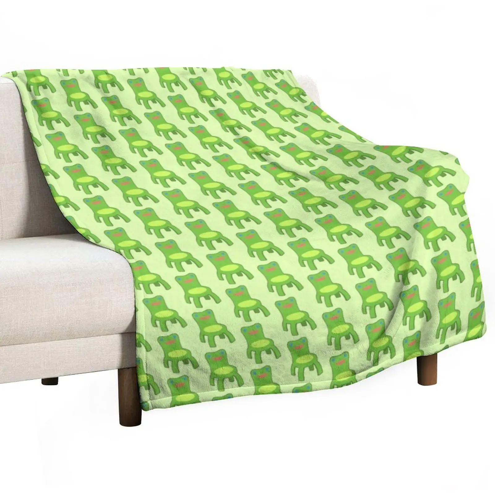 

Classic Froggy Chair Outlined Throw Blanket Soft Bed Blankets Nap Blanket Kid'S Blanket throw blanket for sofa