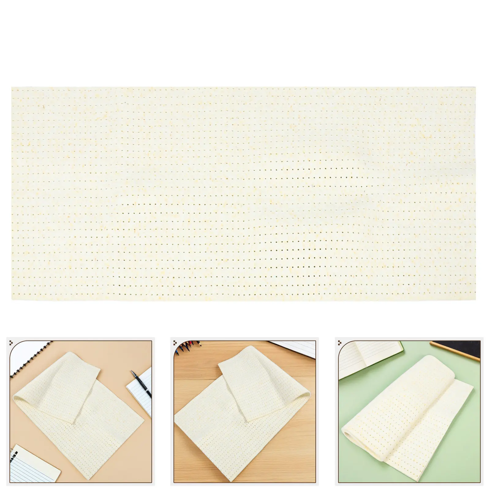

High Density Heat Resistant Ironing Board Sponge Pad Perforated Insulation Mat 130x70cm Punching Sponge Pressing Pad Heat