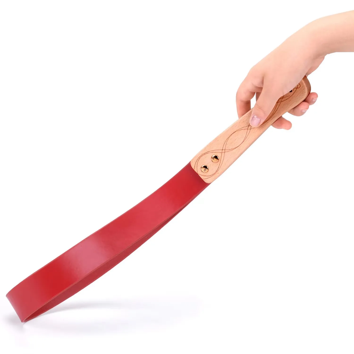 46.5CM Genuine COW LEATHER Leather Whip Handwork Make Ancient Wooden Handle,Riding Crop Party Flogger Whip