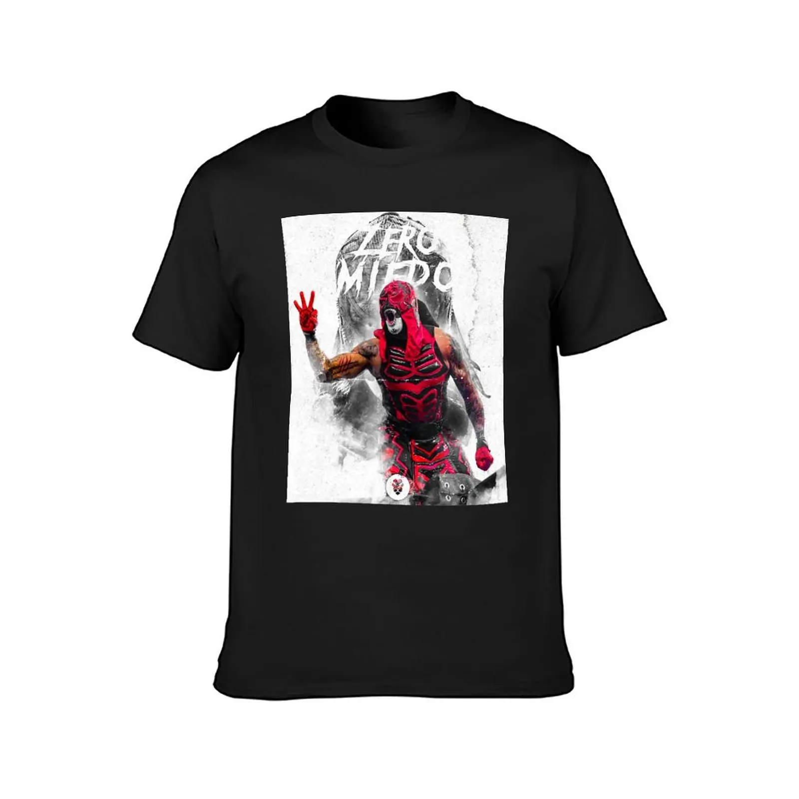 Pentagon jr. - Penta El Zero Miedo (AEW Wrestling Lucha Libre Artwork) T-Shirt summer clothes plain workout shirts for men