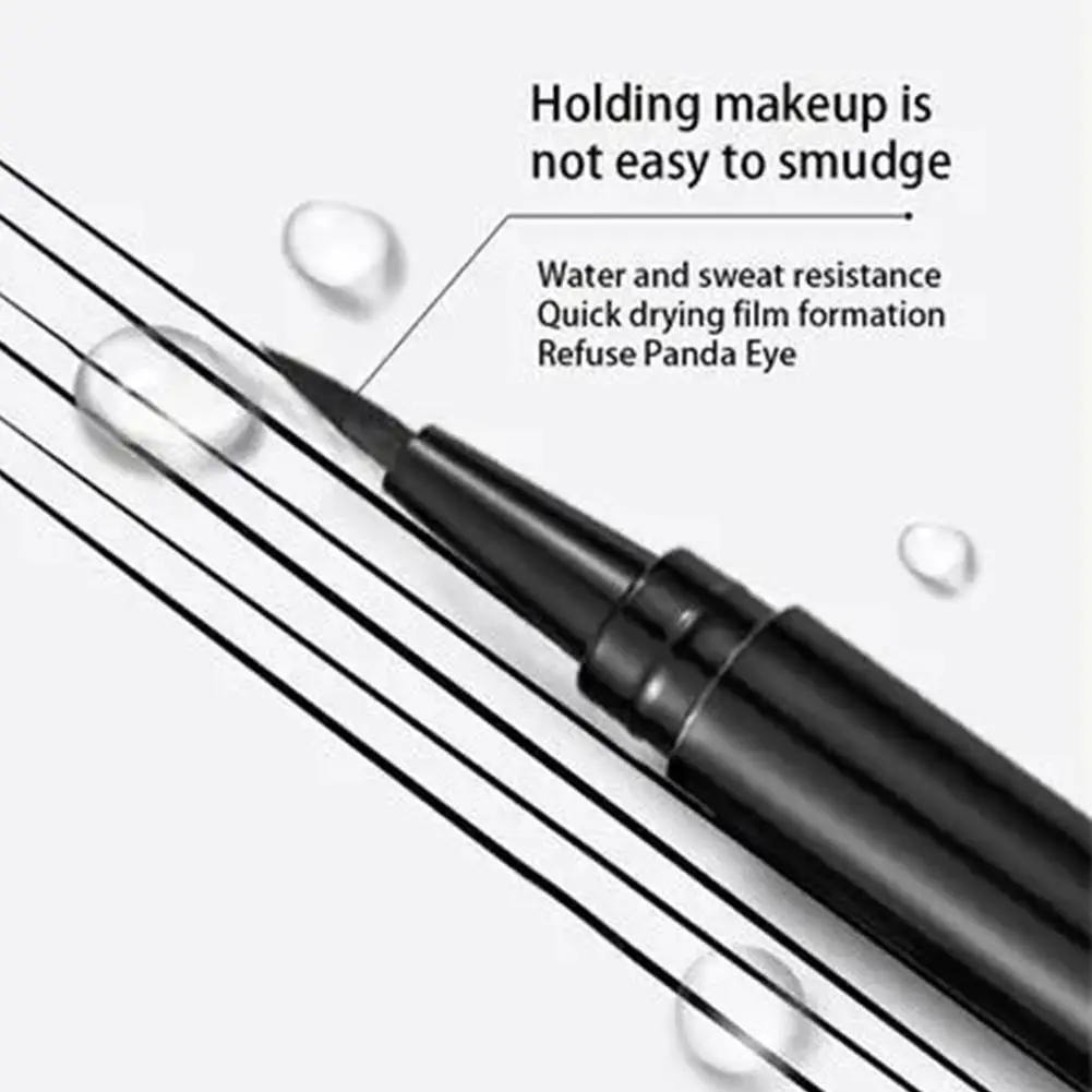 1 pz Eyeliner liquido nero impermeabile di lunga durata rapido non liquido matita cosmetica Eyeliner Natural Bloom Eye Pen Dr Q1P7