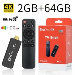 TV98 Mini TV Stick 2GB 64GB Android 12.1 HD 4K 3D 2.4G 5.8G dual WiFi 6 RK3228A home theaters Smart TV Box