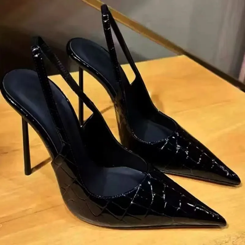 Women's Stiletto Baotou Sandals Pointed Toe Light Mouth Sexy One Strap Anti-slip Wear-resistant High Heels image 3